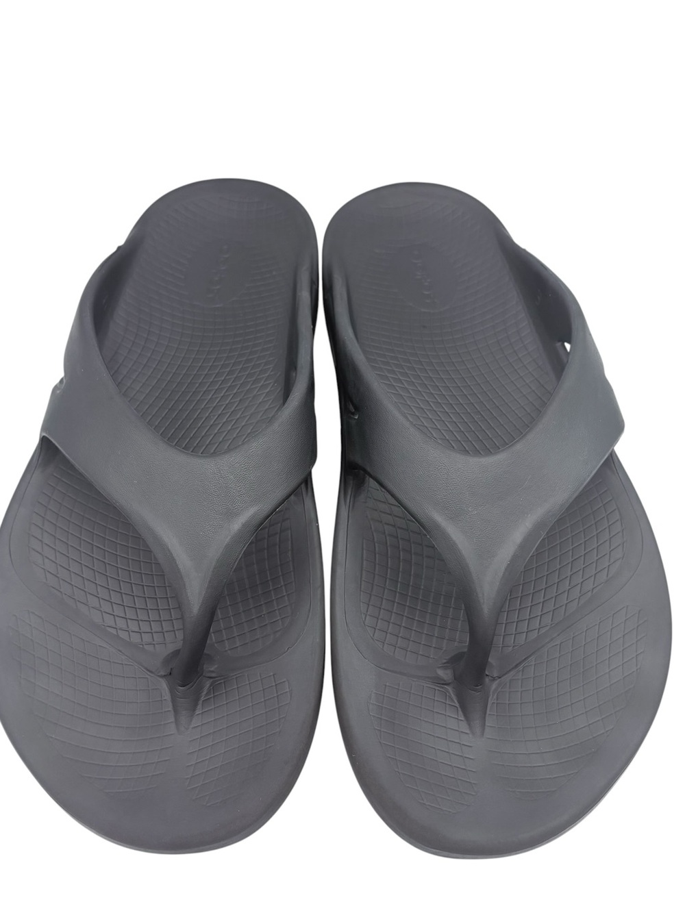 Oofos Ooriginal Sandals Men 13 Black Thong Flip Flop Recovery Sport Slip On Shoe